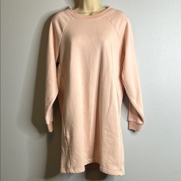 Pact Downtime Organic Cotton Pink Crew Neck Pocketed...